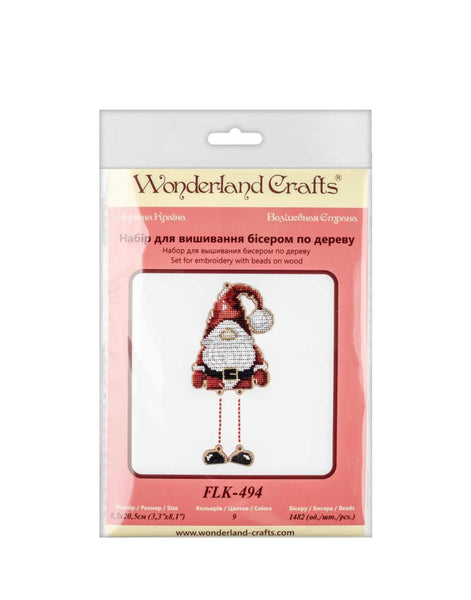 Bead Embroidery Kit On Wood, Wonderland Crafts FLK-494