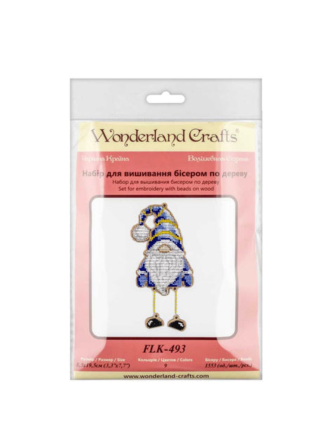 Bead Embroidery Kit On Wood, Wonderland Crafts FLK-493