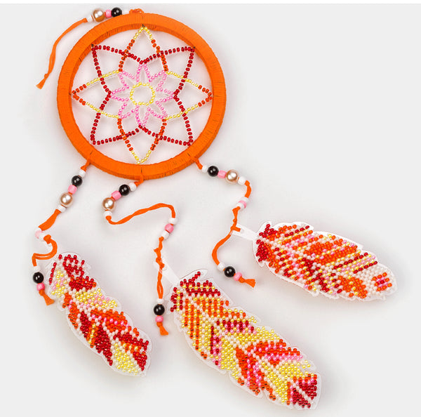 Bead Embroidery Kit On Wood, Dream Catcher, Wonderland Crafts FLPL-028