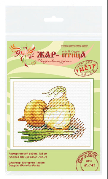 Gold Onion. Mini Cross stitch kit. MP Studio M-743