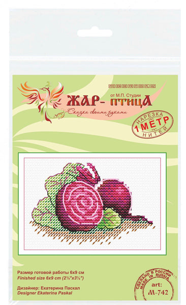 Root Beet. Mini Cross stitch kit. MP Studio M-742