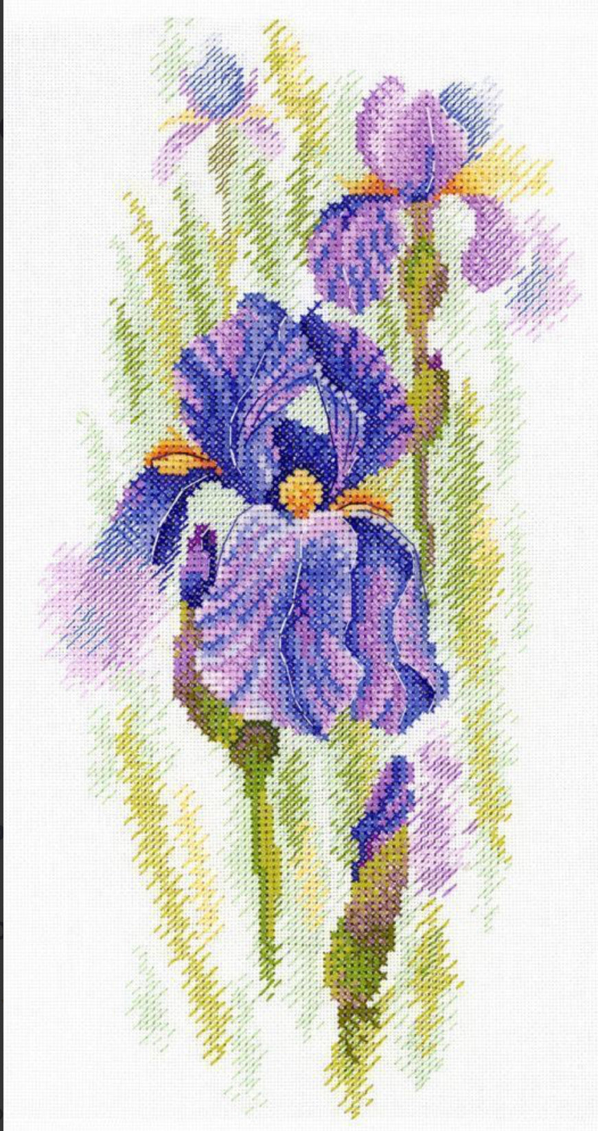 Iris.   Cross stitch kit. MP Studio A-020