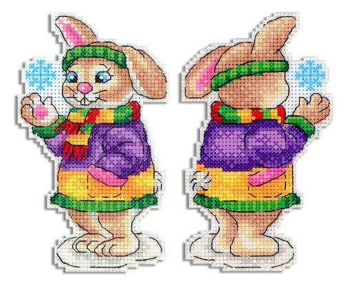 "Rabbit 1". 2D  Cross Stitch Kits Lot