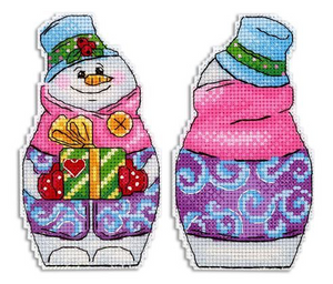 "Snowman". 2D  Cross Stitch Kits Lot