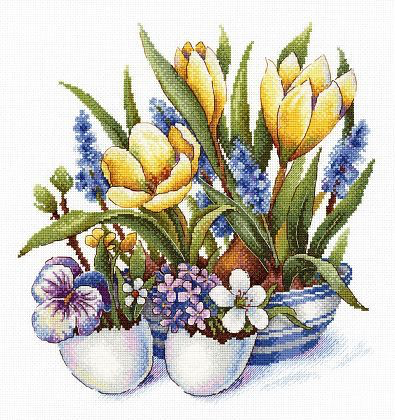 The first breath of spring. Cross stitch kit. MP Studio HB-779