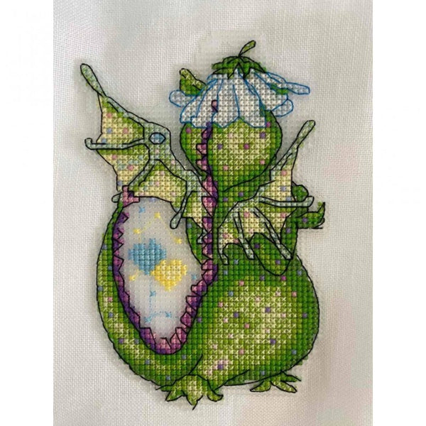 Little Dragon. 2D Counted Cross stitch kit on plastic canvas. Asisena ART-8065