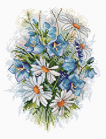 Field Flower. Cross stitch kit. MP Studio M-120