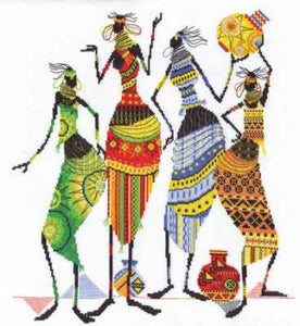 African friends. Cross stitch kit. Panna NM-0739