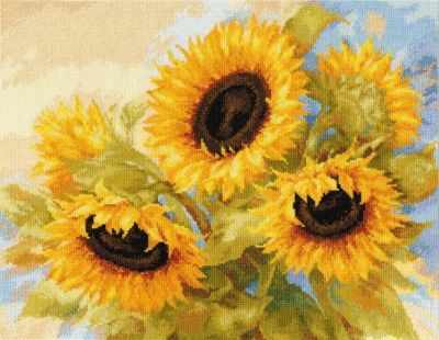 Sun Dreams: Sunflowers. Cross Stitch kit. Alisa 2-30