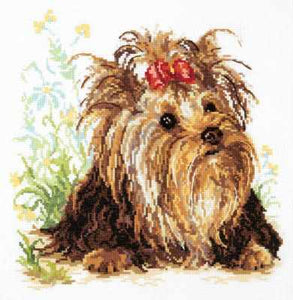 Yorkshire Terrier.  Cross stitch kit. Magic Needle 59-13