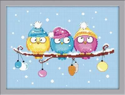 Winter meeting  Cross stitch kit. Oven 852