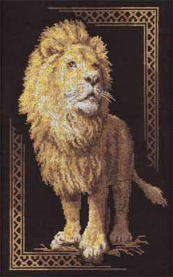 King Lion. Cross stitch kit. Panna J-1051