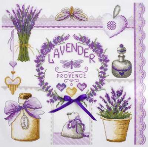 Province and Lavender. Counted Cross stitch kit. Maria Iskusnica