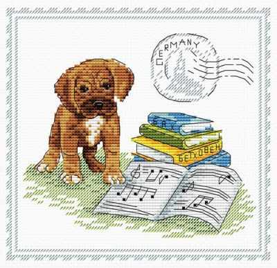 My best friend: German.  Counted Cross Stitch kit. MP Studio M-072