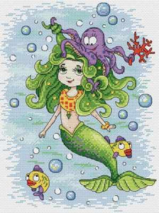 Little Mermaid. Cross Stitch kit. MP Studio M-126
