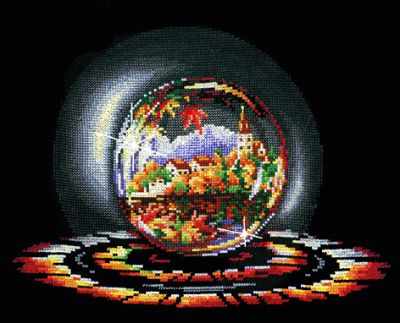 Spheres of Desires: Fall Dream. Cross stitch kit. Adrianna S-02