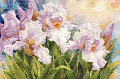 White Irises. Cross Stitch kit. Alisa 2-36