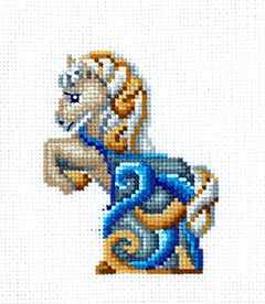 Figurines: Horse. Counted Cross stitch kit. Adrianna C-37