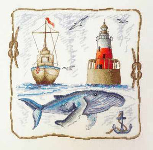Sea Sampler. Counted Cross stitch kit. Maria Iskusnica 11.006.03