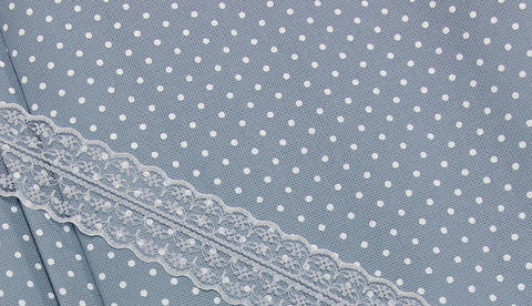 Fabric: Extra Fine Aida  Zweigart Polka Dot 20 ct  5269