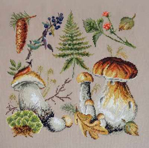 Mushroom: Porcini. Counted Cross stitch kit. Maria Iskusnica 04.012.03