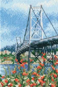 Suspension Bridge Hercilio Luz. Cross Stitch Kit RTO C306