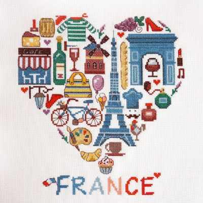 France. Counted Cross stitch kit. Maria Iskusnica 11.001.22