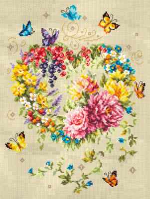 Heart Collection: Tenderness of the heart. Cross stitch kit. Magic Needle 100-143
