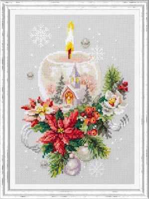 Christmas candle. Cross stitch kit. Magic Needle 100-231