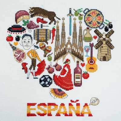 Spain. Counted Cross stitch kit. Maria Iskusnica 11.001.24