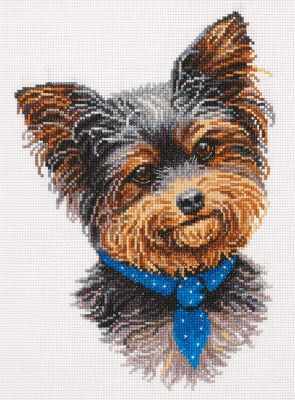 Yorkshire Terrier. Cross stitch kit. Panna J-7198