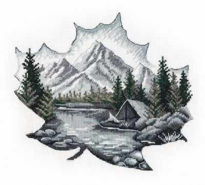 Alone with Nature. Counted Cross Stitch Kit Oven 1296
