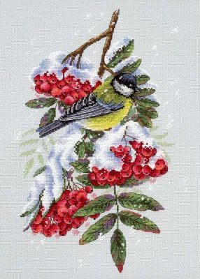 Winter Birds. Cross stitch kit. MP Studio HB-726