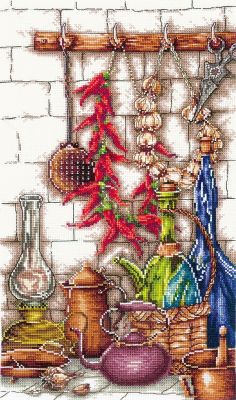 Spicy corner. Cross stitch kit. Adrianna