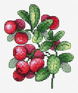 Lingonberry mood. Cross stitch kit. MP Studio M-551