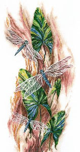 Dancing dragonflies. Cross stitch kit. Adrianna T-17