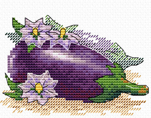 Eggplant. Cross stitch kit. MP Studio M-500