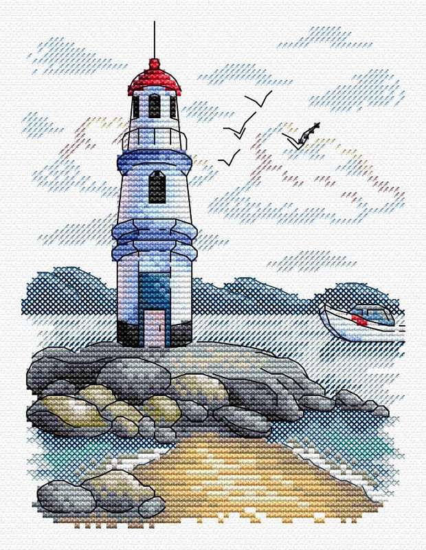 Lighthouse. Cross stitch kit. MP Studio M-216