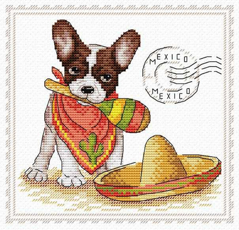 My best friend: Mexico.  Counted Cross Stitch kit. MP Studio M-069