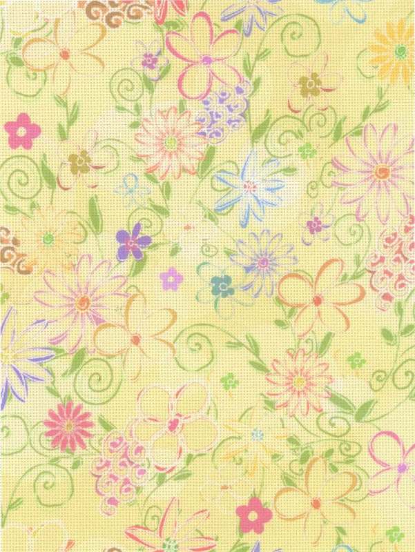 Fabric: Embellished, Designer Canvas (Printed Background) Aida 14 Ct  KD14-145