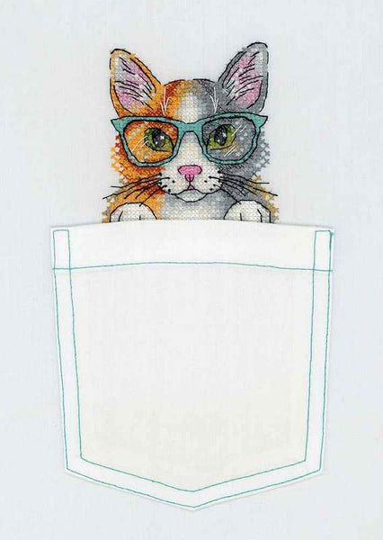 Cat.  Cross stitch kit for cloth embroidery  MP Studio B-247