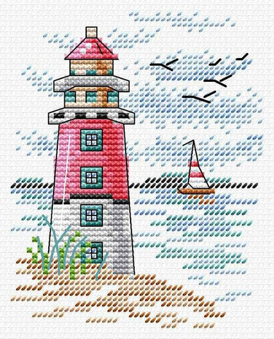 Lighthouse 2. Cross stitch kit. MP Studio M-283