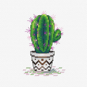 Cactus. Cross stitch kit. MP Studio M-382