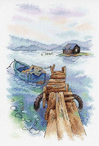 On the pier. Counted Cross Stitch Kit MP Studio A-007