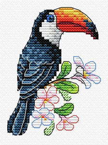 Toucan Cross stitch kit  for  cloth embroidery  MP Studio B-540