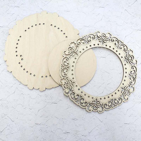 Embroidery Frame "Openwork" Round  Medium size. MP Studio OP-032