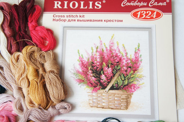 Scottish Heather. Cross stitch kit. Riolis 1324