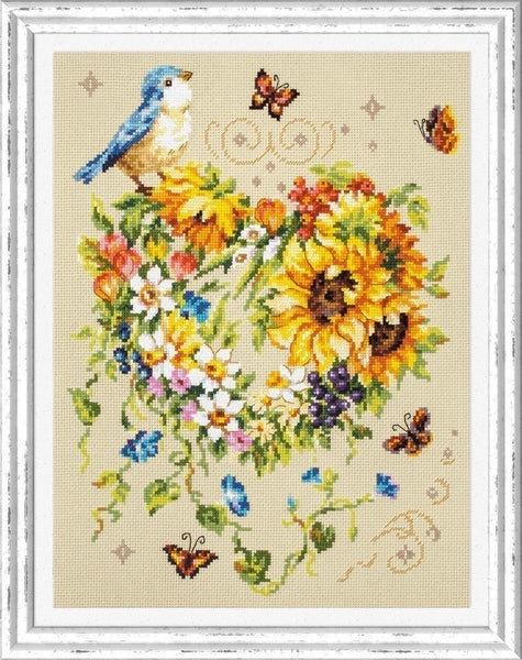 Heart Collection: Heart Inspiration. Cross stitch kit. Magic Needle 100-141