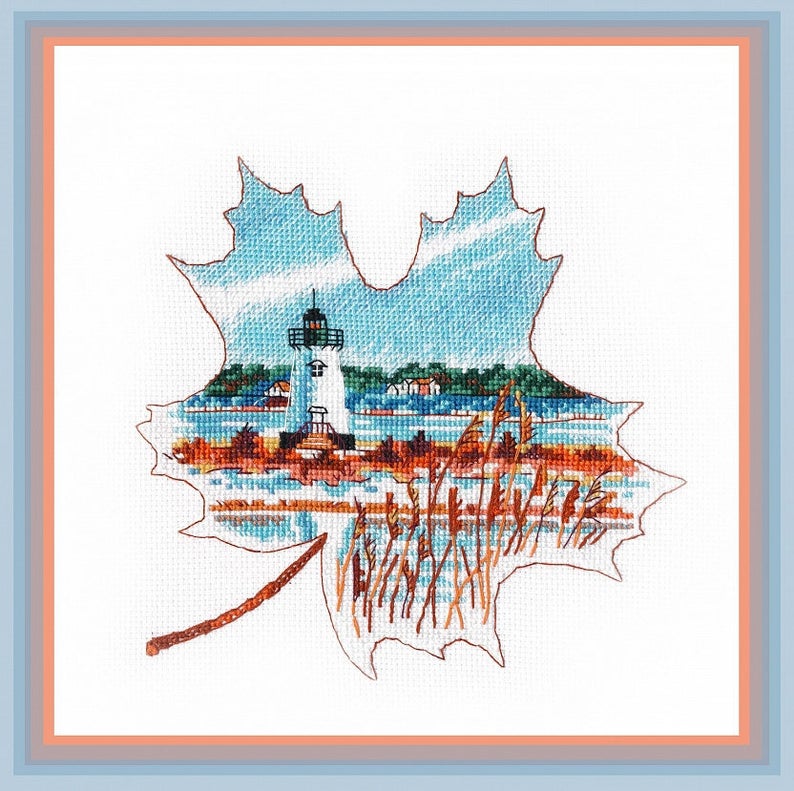 Edgartown Lighthouse Counted Cross Stitch Kit Oven 1269