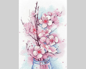 Apple blossom.  Counted Cross stitch kit. Oven 1187